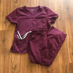 Maevn Other - Maevn Maroon Scrubs Set Maevn Other - Maevn Maroon Scrubs Set